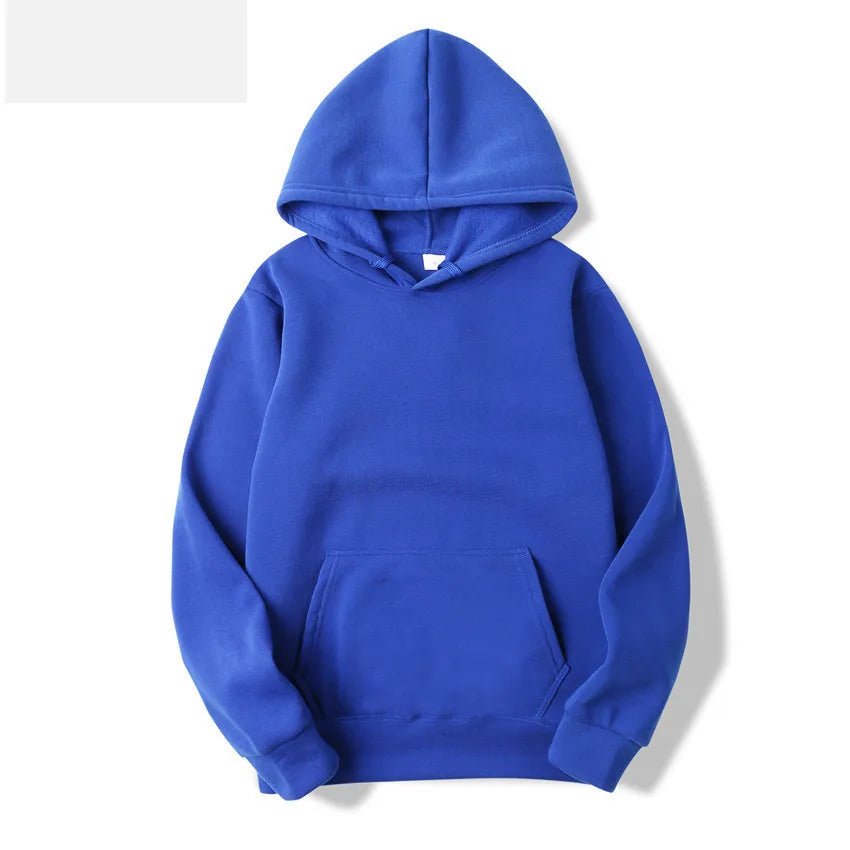 Hoodies Sweatshirts Solid Top Fleece blue hoodie
