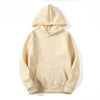 Hoodies Sweatshirts Solid Top Fleece
