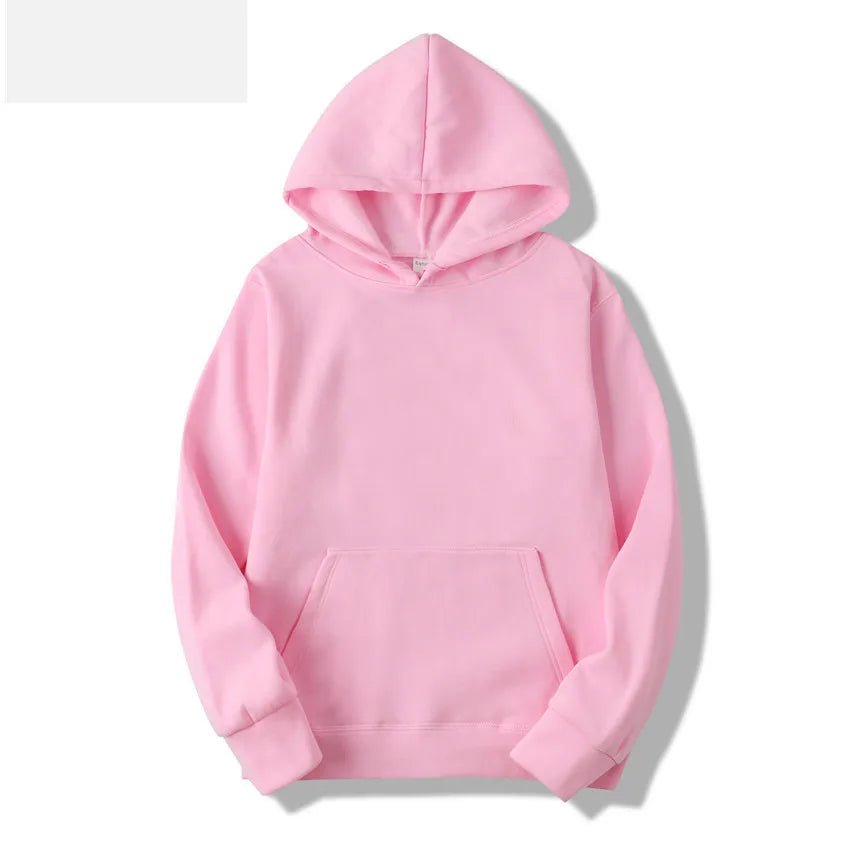 Hoodies Sweatshirts Solid Top Fleece pink hoodie