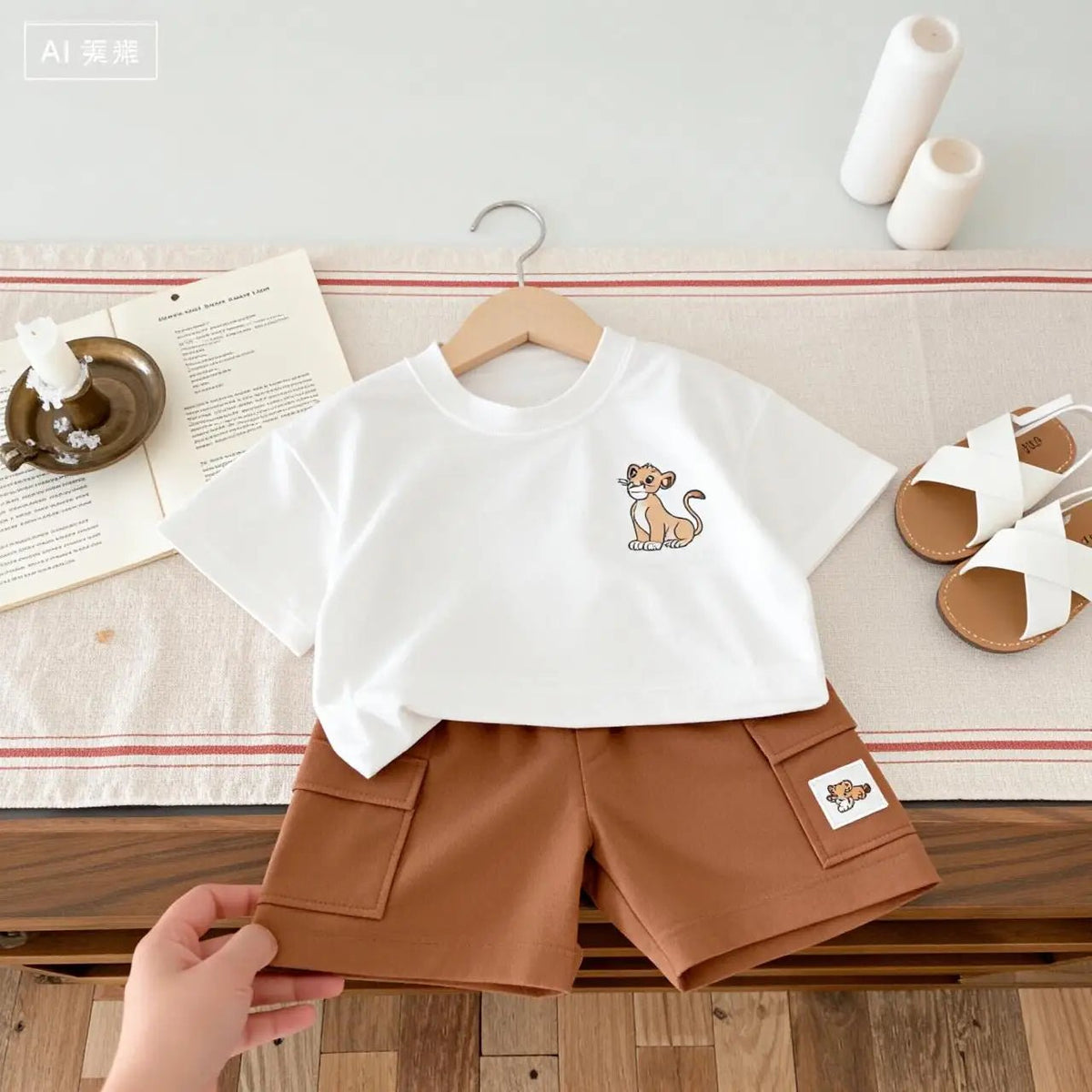 Kids 2 Piece Outfit Set With Clean P1