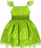 Kids Belle Aurora Costume Dress Tinkerbell19