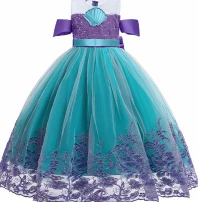 Kids Belle Aurora Costume Dress Mermaid07