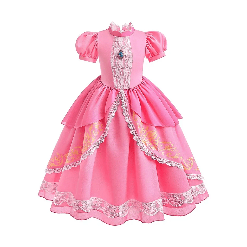 Kids Belle Aurora Costume Dress peach06
