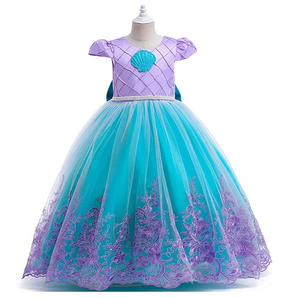 Kids Belle Aurora Costume Dress Mermaid12