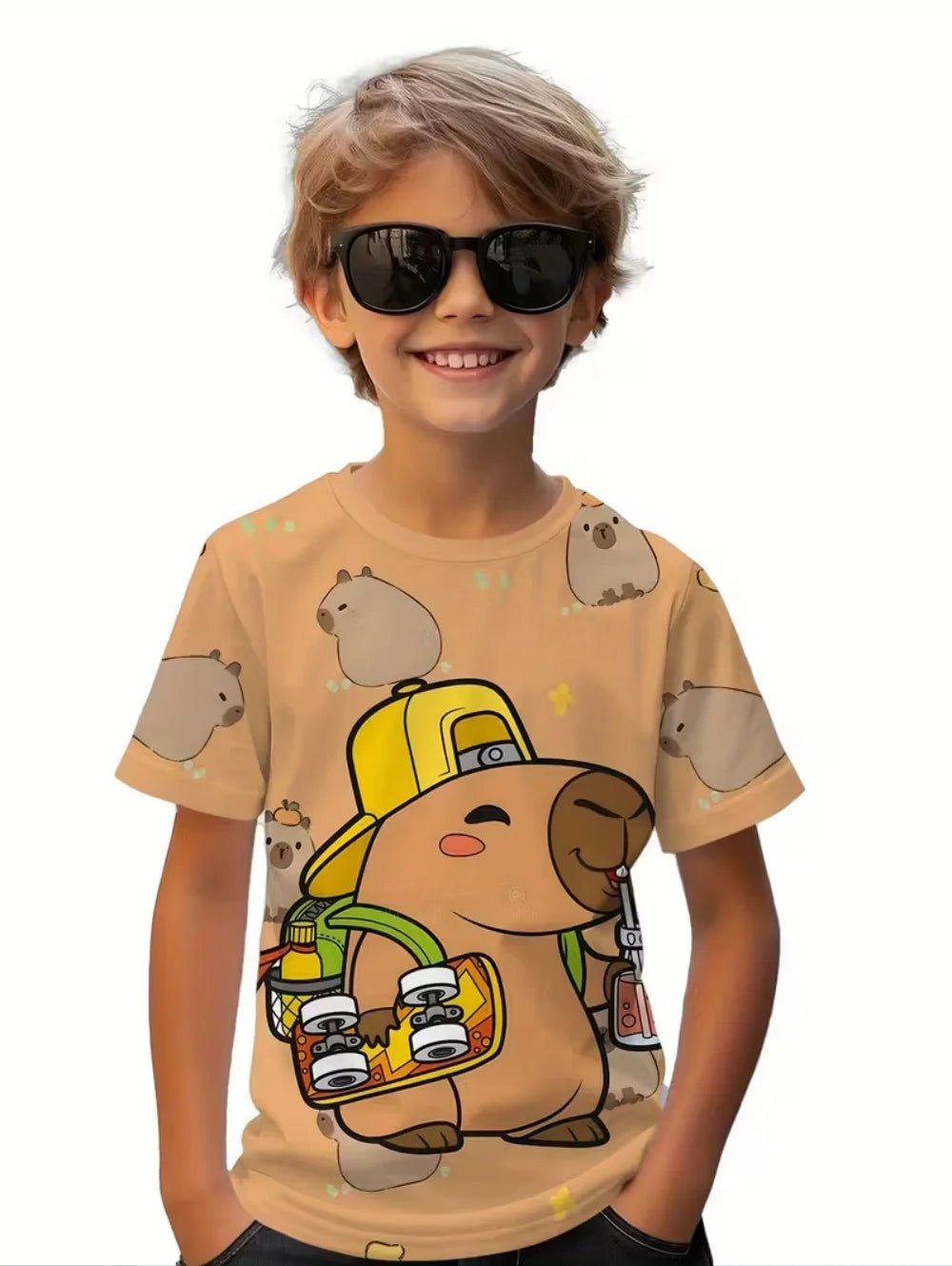 Kids Capybara Graphic T Shirt
