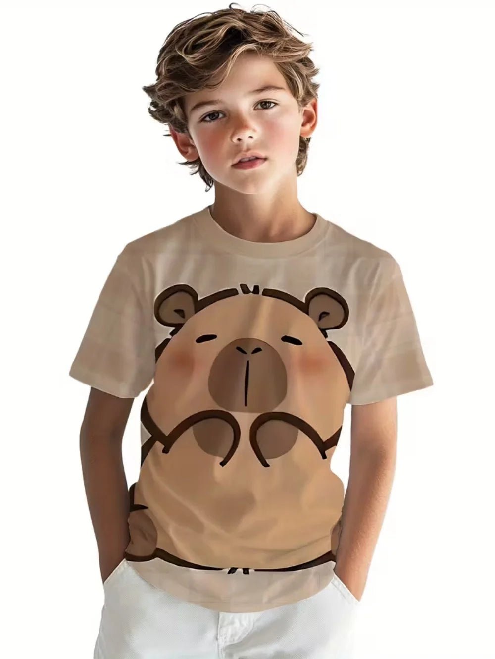 Kids Capybara Graphic T Shirt TXS017IX