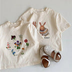 Kids Cartoon Rabbit T Shirt Short Sleeve