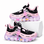 Kids' Colorblock Faux-Leather Sneakers