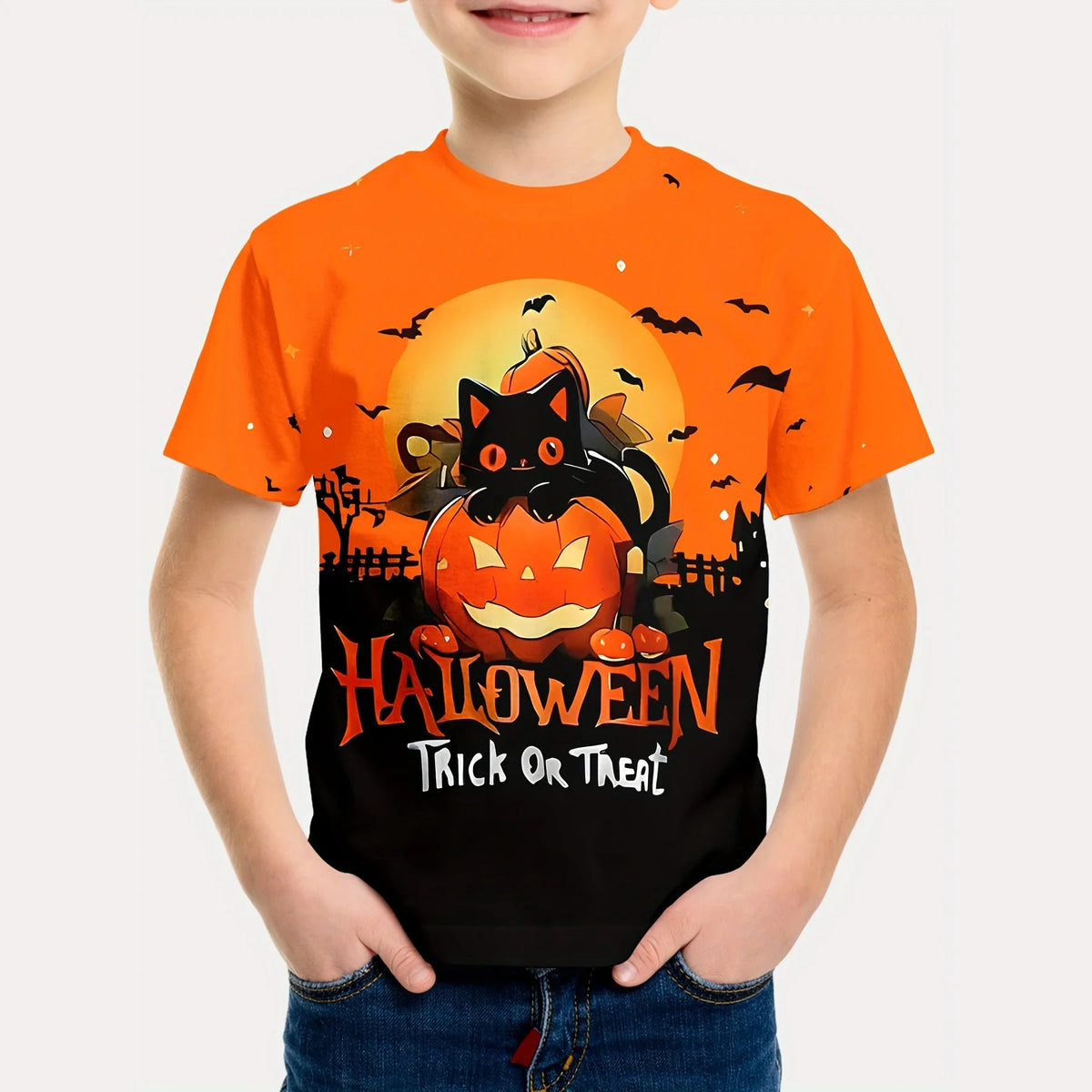 Kids Halloween Graphic T Shirt