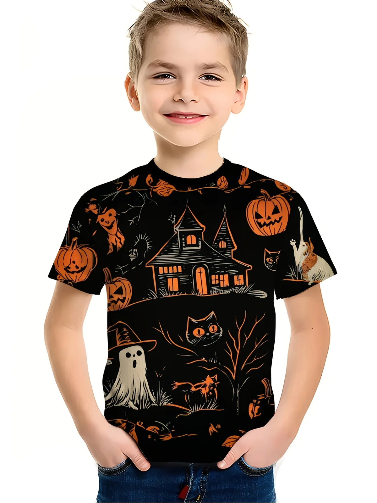 Kids Halloween Graphic T Shirt TXS00QOW