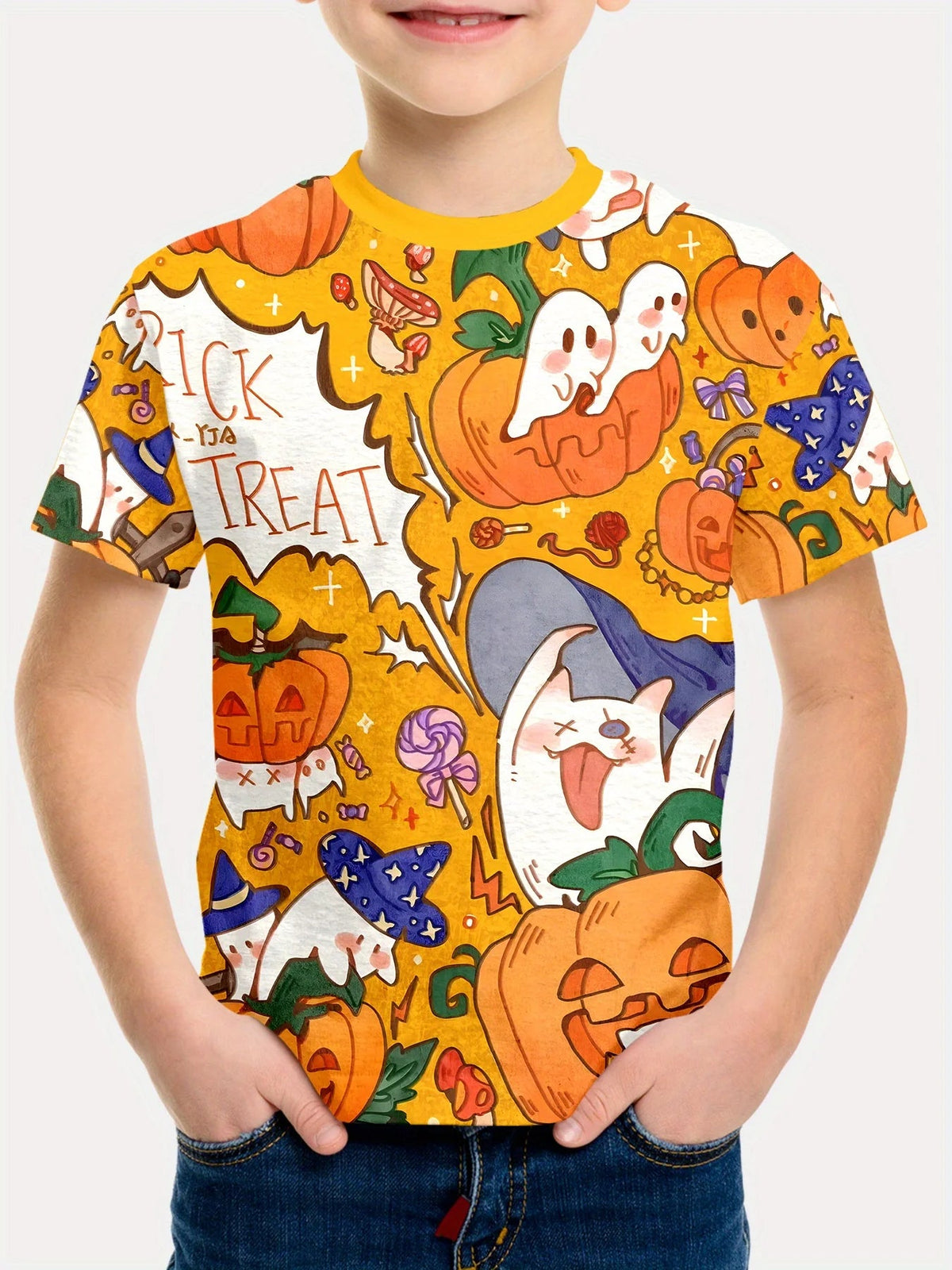 Kids Halloween Graphic T Shirt TXS00QP2