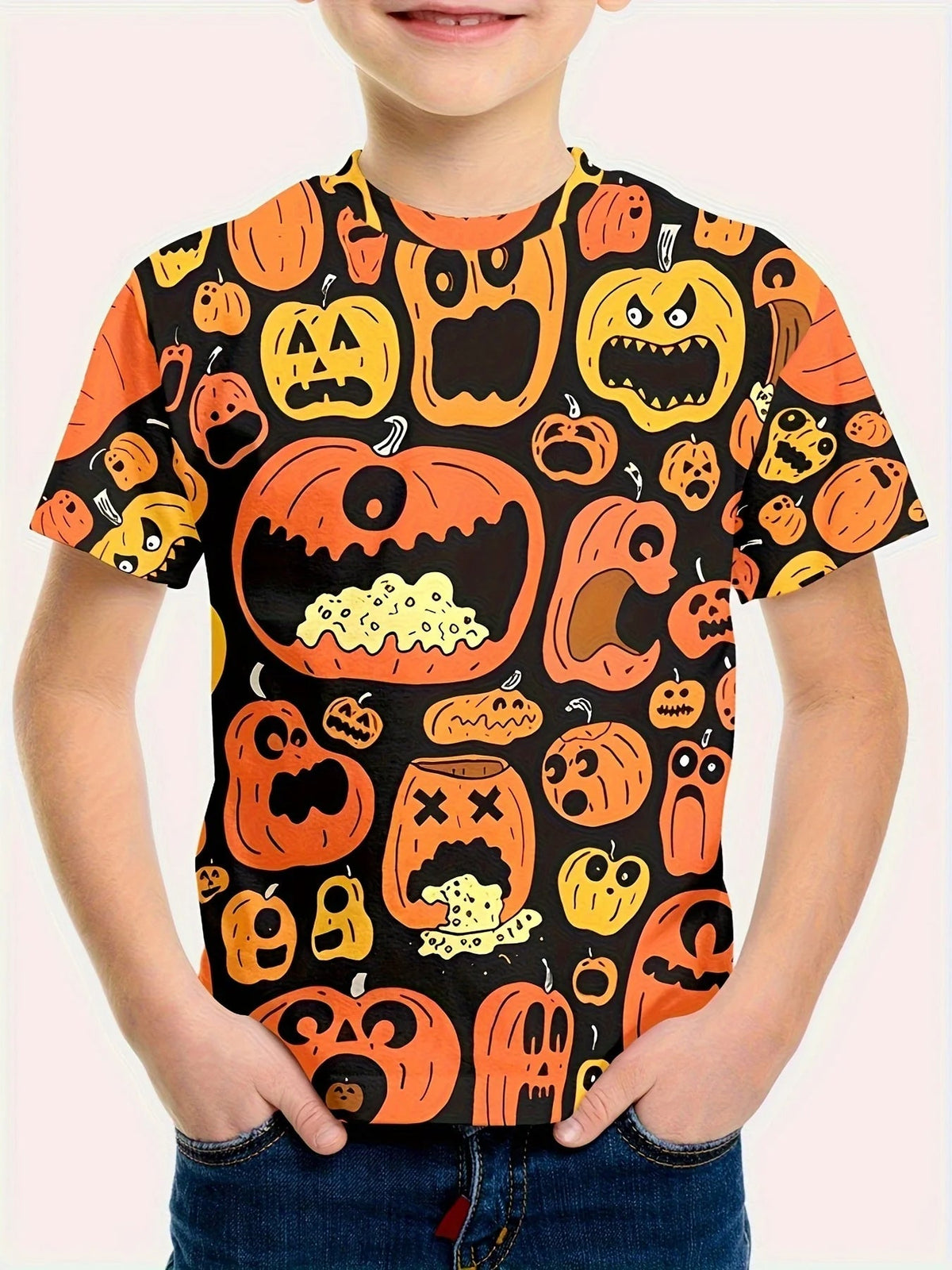 Kids Halloween Graphic T Shirt TXS00QP6