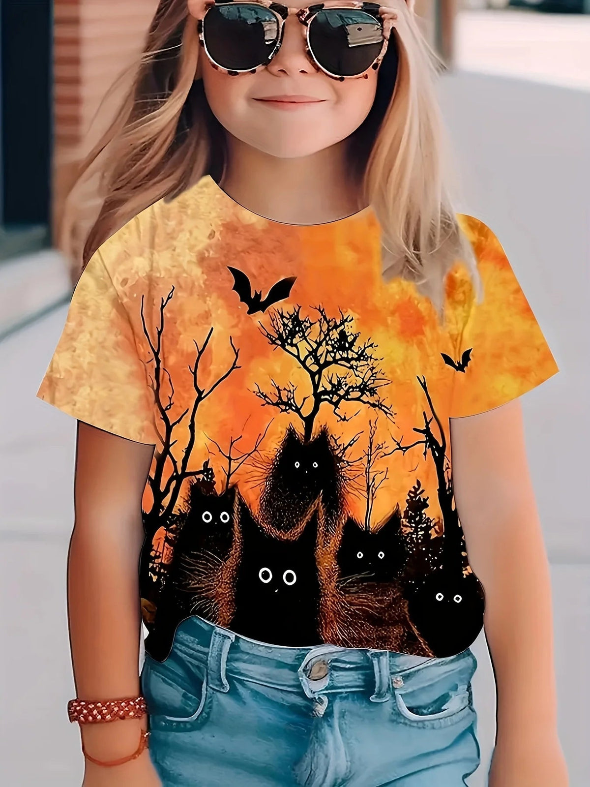 Kids Halloween Graphic T Shirt TXS00QOU