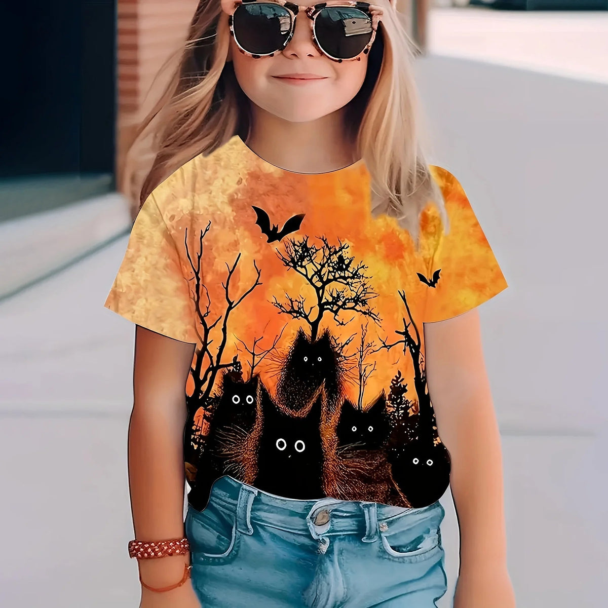 Kids Halloween Graphic T Shirt