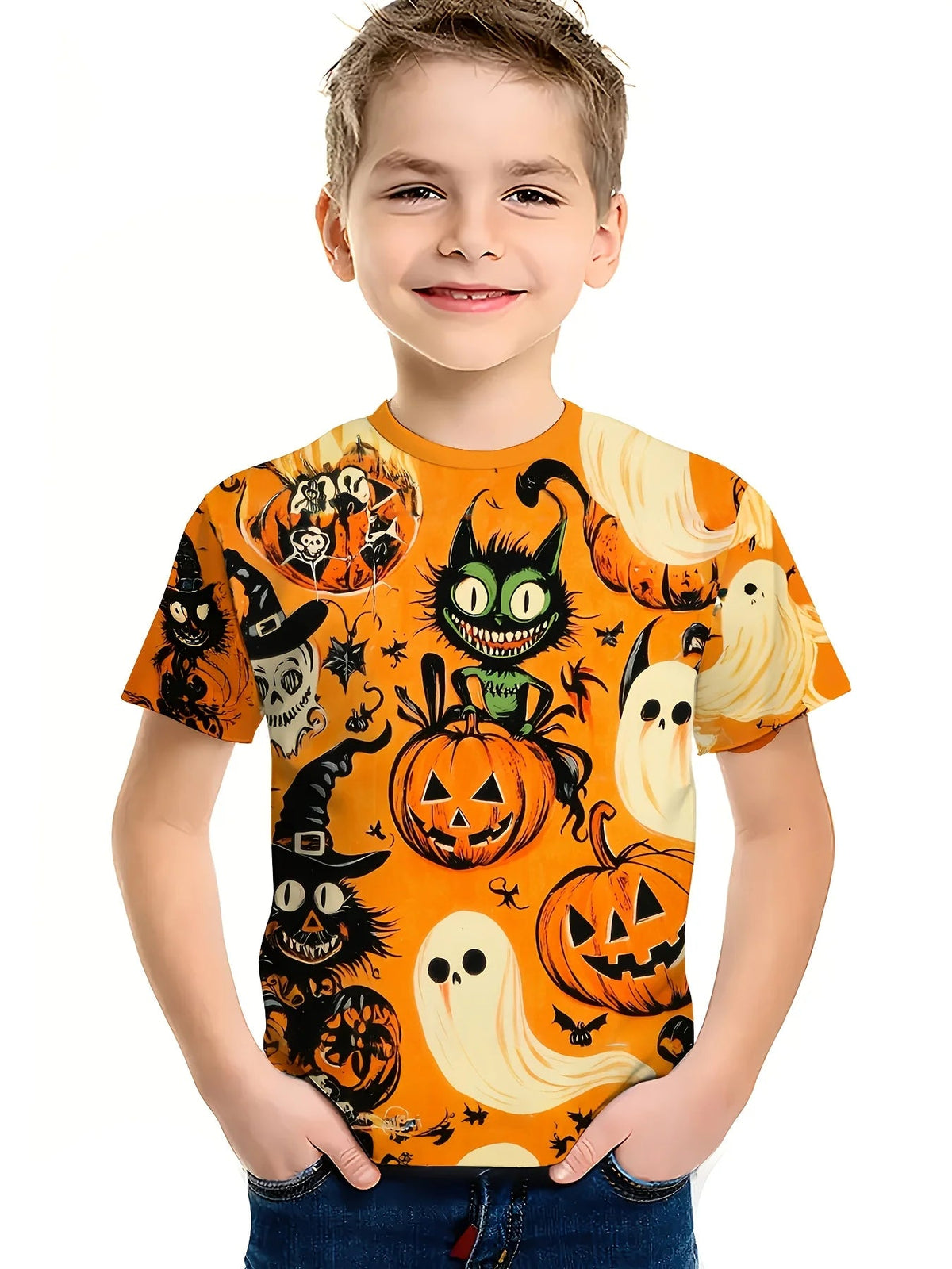 Kids Halloween Graphic T Shirt TXS00QOY