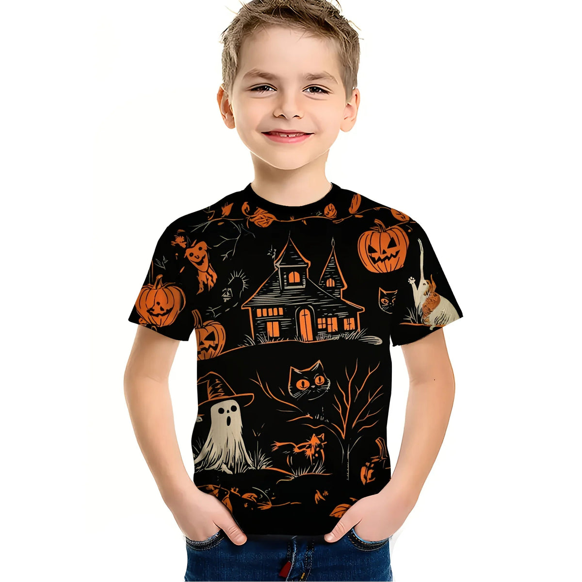 Kids Halloween Graphic T Shirt