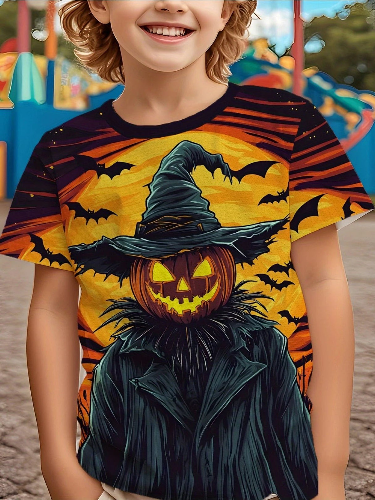 Kids Halloween Graphic T Shirt TXS00QP0