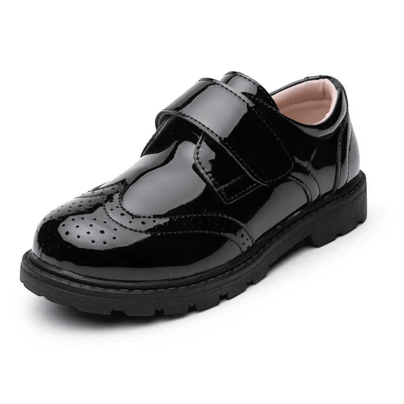 Kids Shoes Boys Genuine Dress Black velcro China Mainland