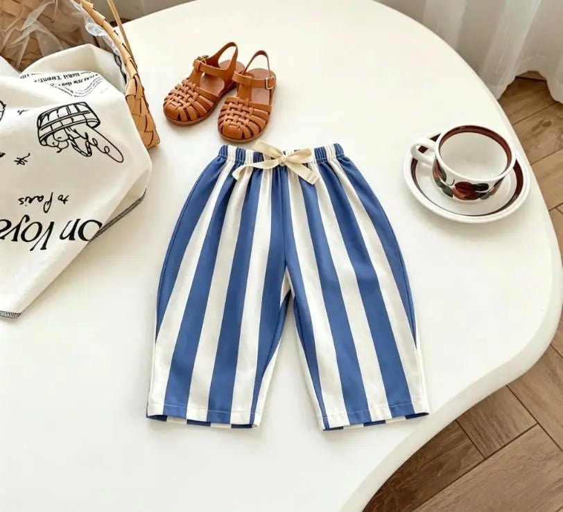 Kids Striped Wide leg Pants P3