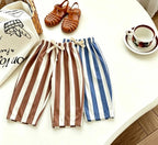 Kids Striped Wide leg Pants