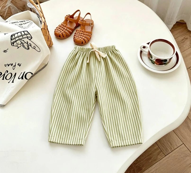 Kids Striped Wide leg Pants