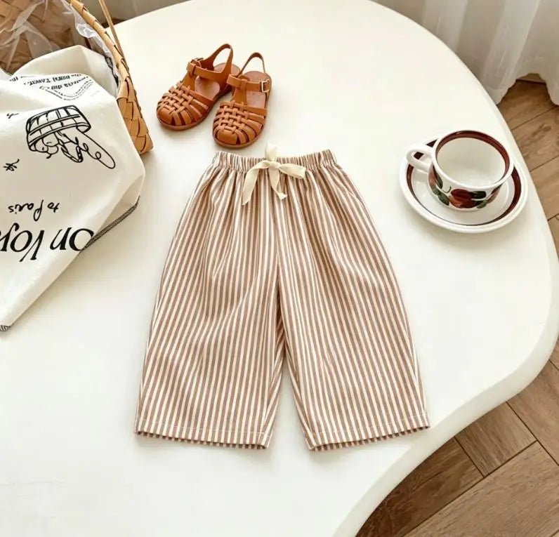 Kids Striped Wide leg Pants P5