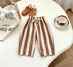 Kids Striped Wide leg Pants P1