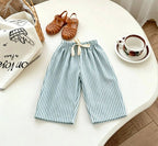 Kids Striped Wide leg Pants