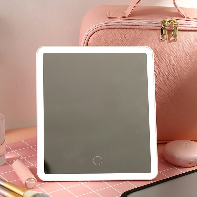 LED Light Makeup Bag with Mirror