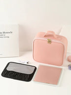 LED Light Makeup Bag with Mirror