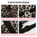 Leopard-Print Weekender Bag with Shoe Compartment