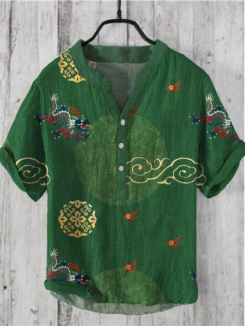 Linen Blend Breathable Shirt B4