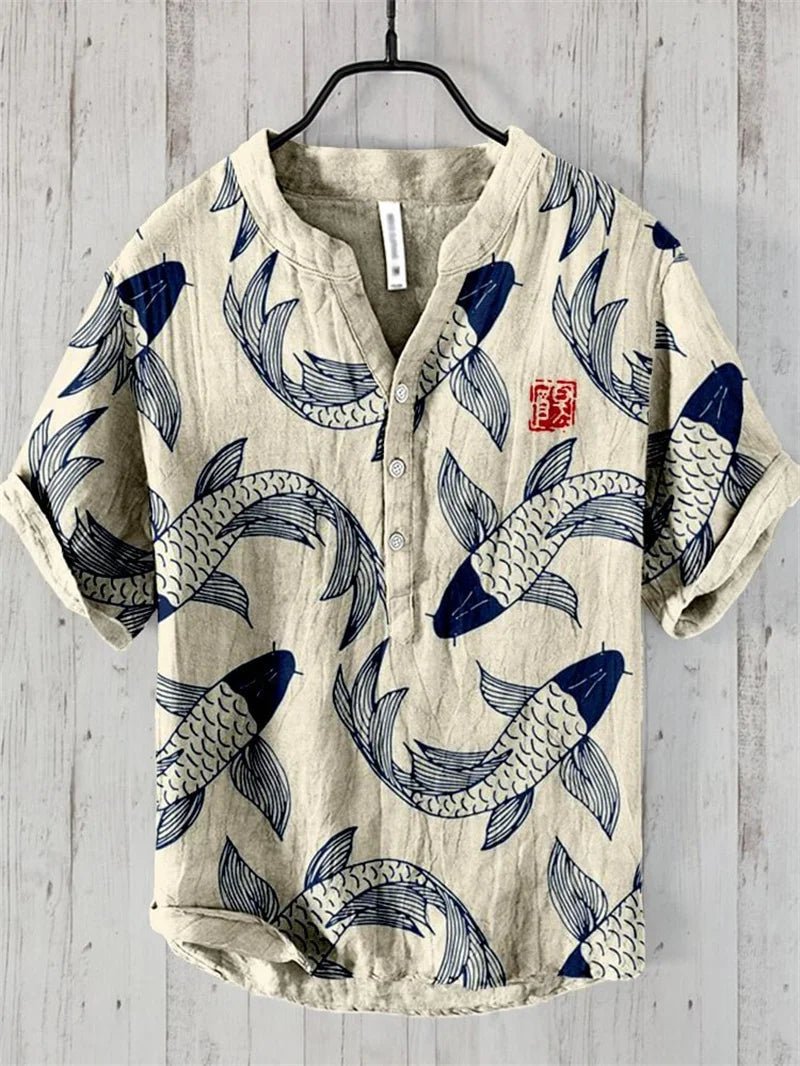 Linen Blend Breathable Shirt B2