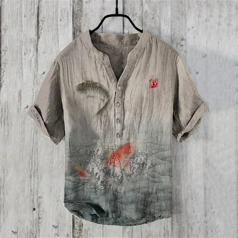 Linen Blend Breathable Shirt B13