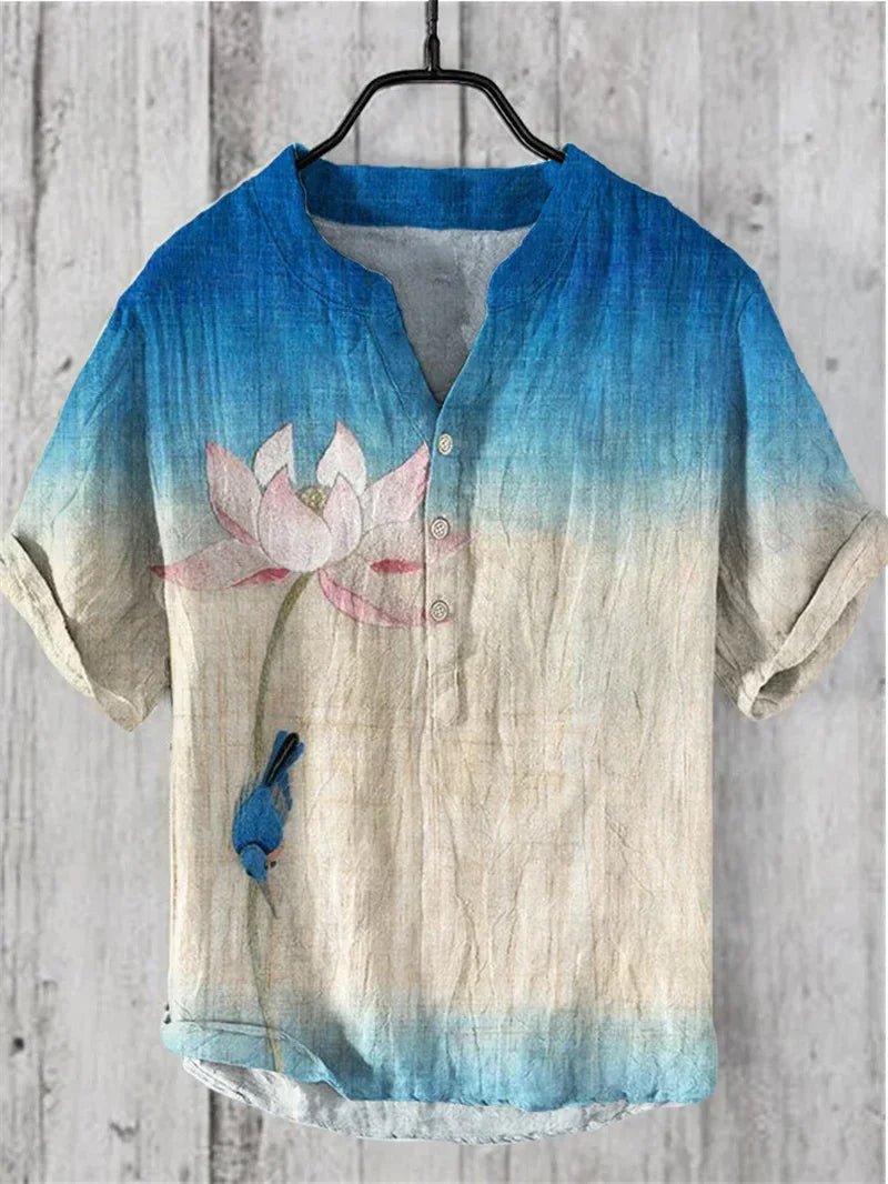 Linen Blend Breathable Shirt B14