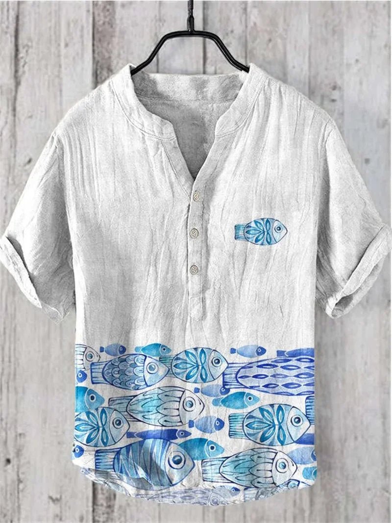 Linen Blend Breathable Shirt B3