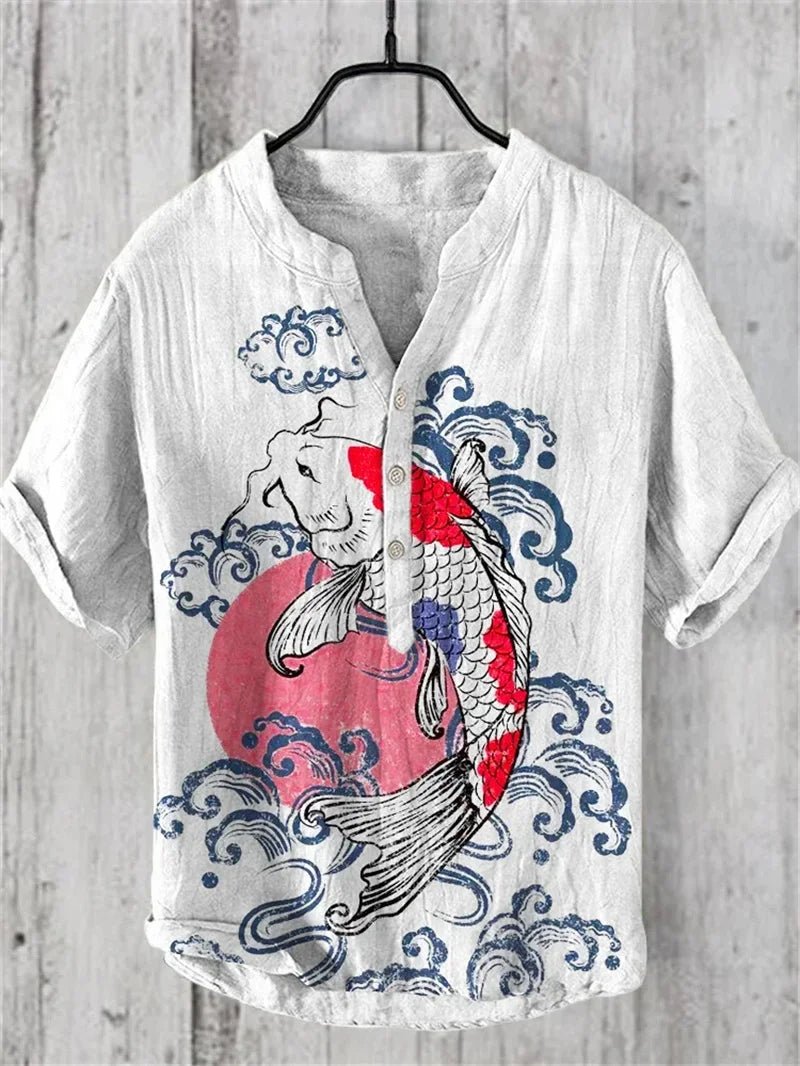 Linen Blend Breathable Shirt B16
