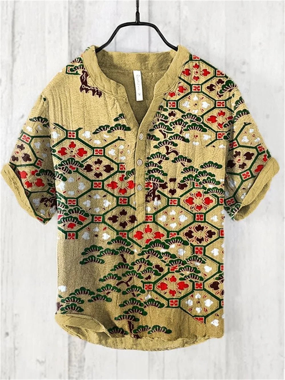 Linen Blend Breathable Shirt B1