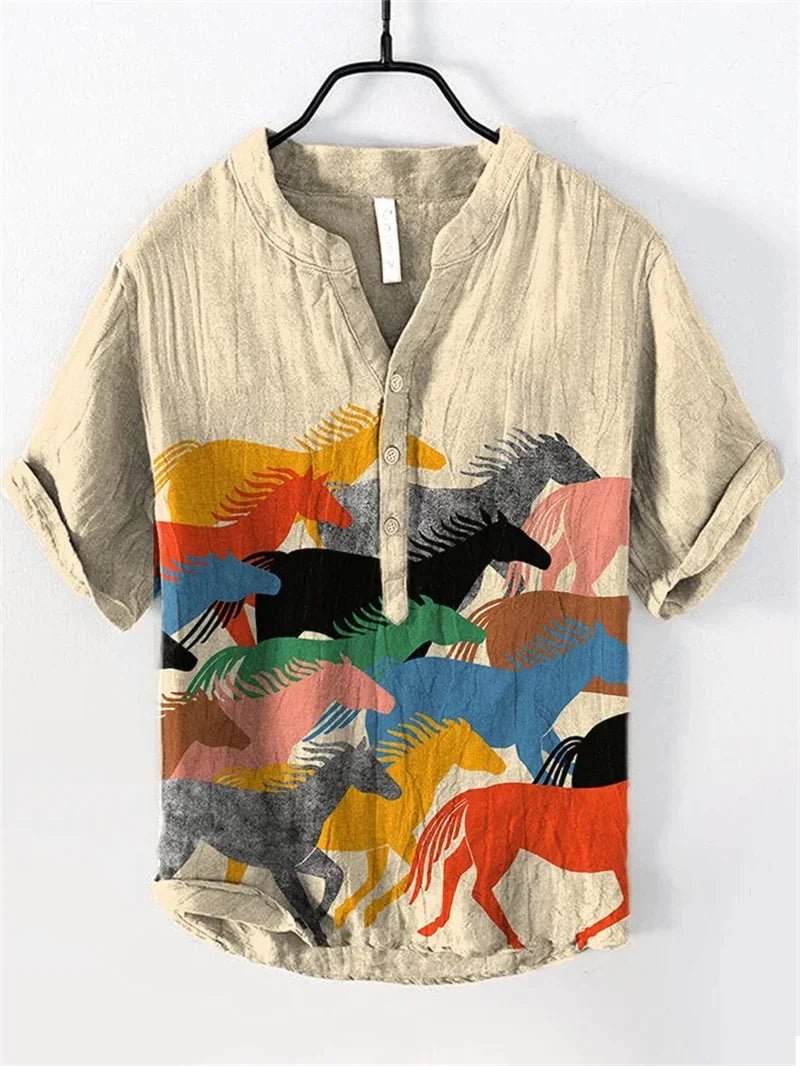 Linen Blend Breathable Shirt B17