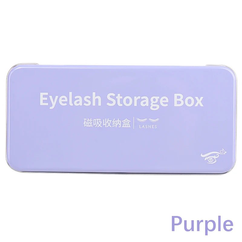 Magnetic Eyelash Extension Tool Kit Box Purple