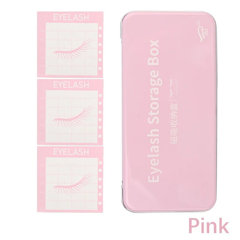 Magnetic Eyelash Extension Tool Kit 4pcs Pink Box