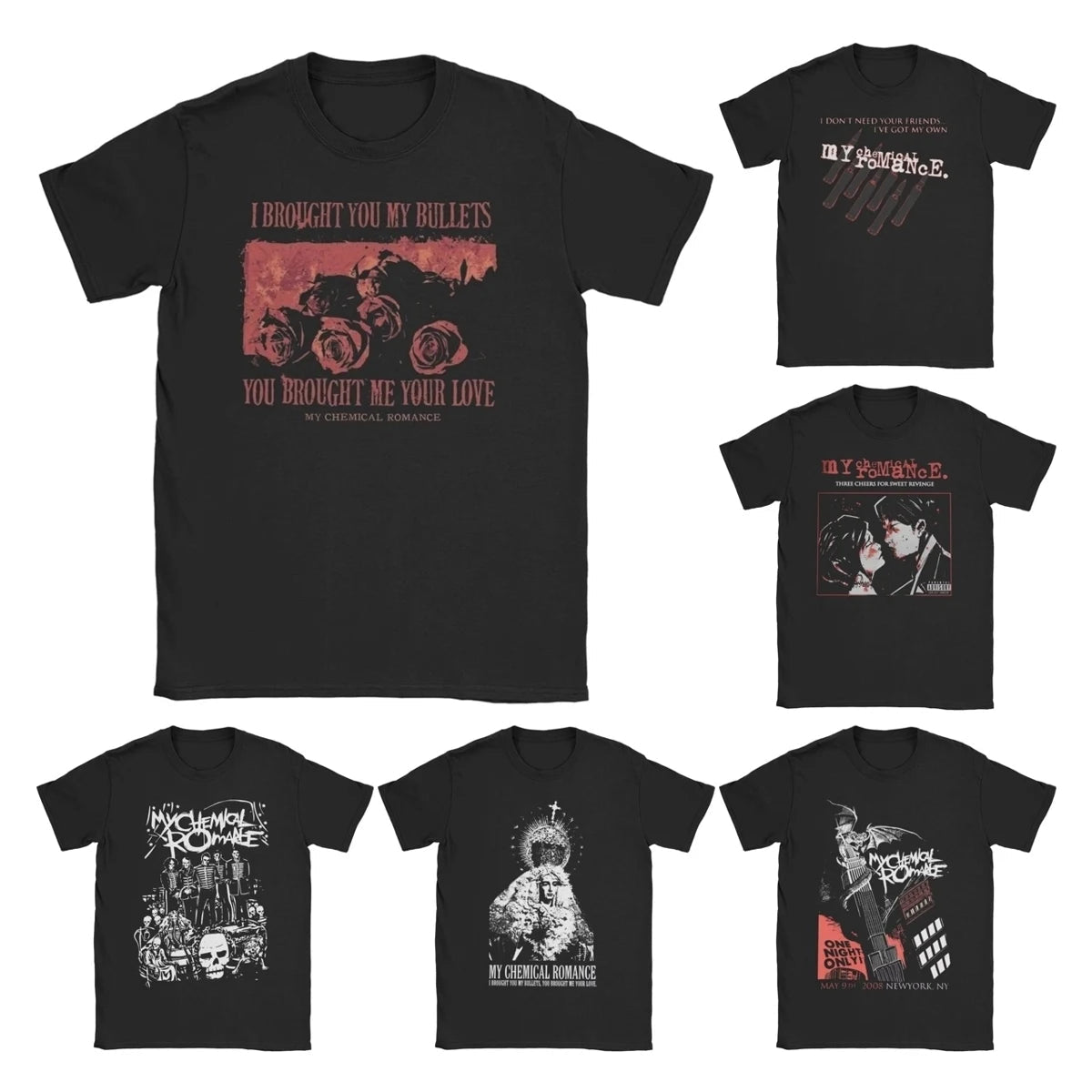 Mcr Band Punk T Shirt