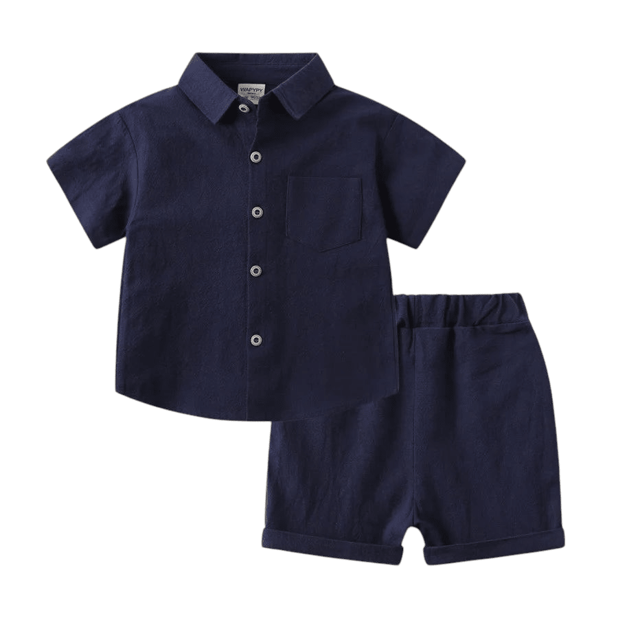 Milancel Kids Set Solid Shorts navy China Mainland