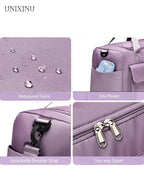 Nylon Weekender Bag with Shoe Compartment