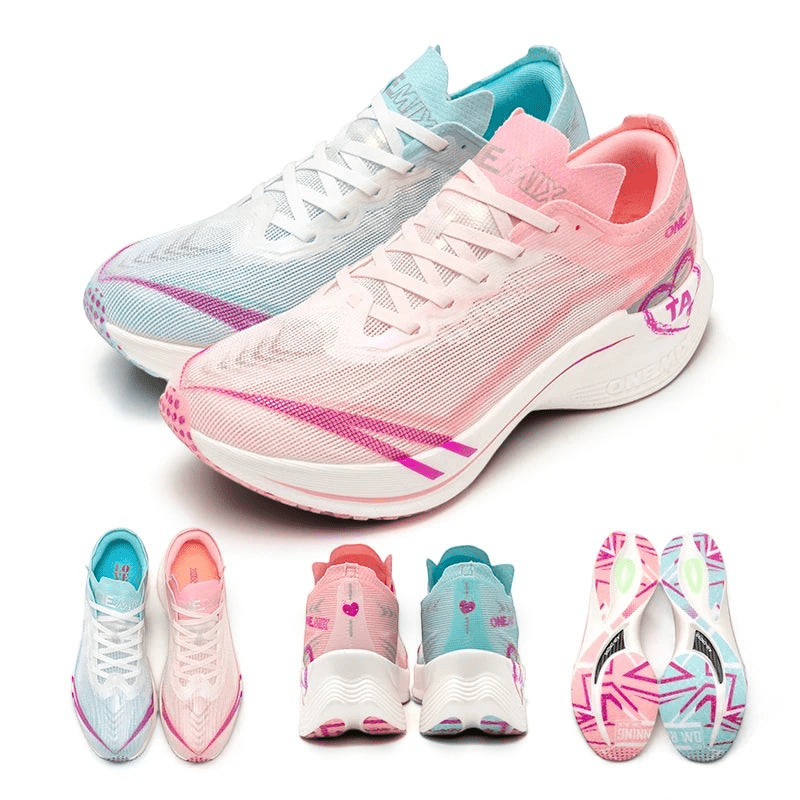 ONEMIX Tupo 2026 Carbon Plate Marathon Running Shoes Pink blue debut 1