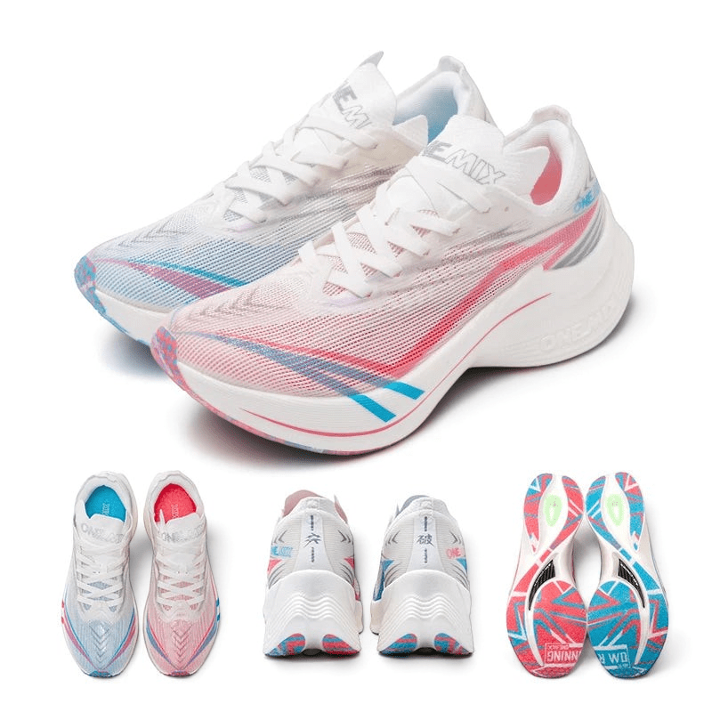 ONEMIX Tupo 2026 Carbon Plate Marathon Running Shoes Pink blue debut