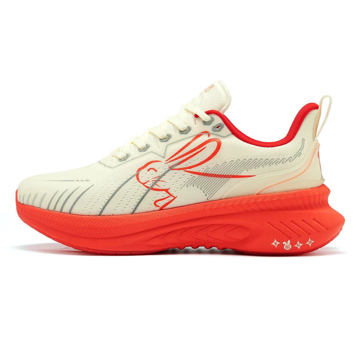 ONEMIX Unisex Graphic Mesh Running Shoes white