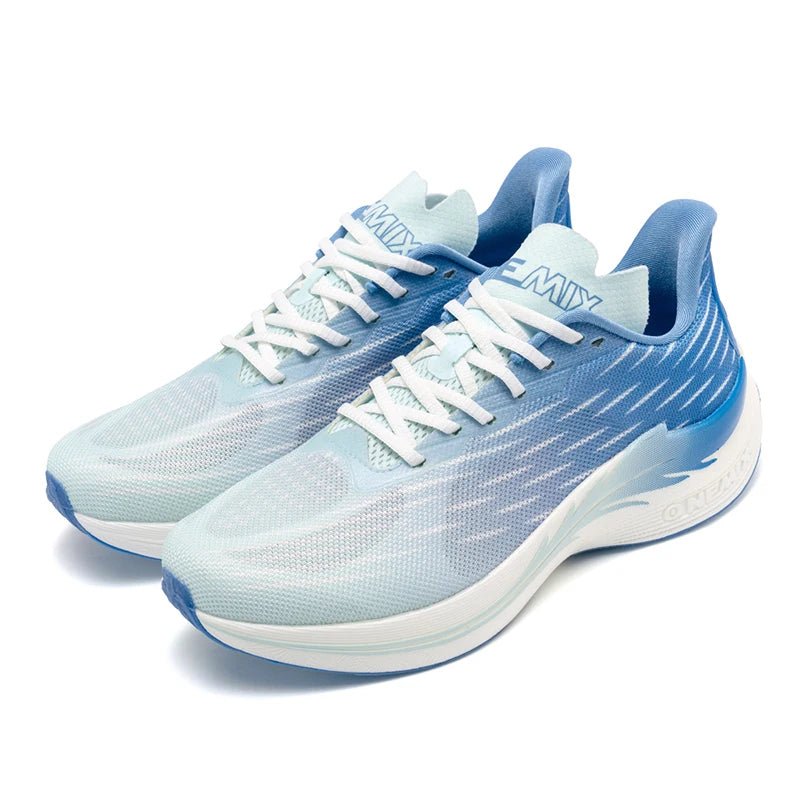 ONEMIX Unisex Mesh Lace-Up Running Shoes blue