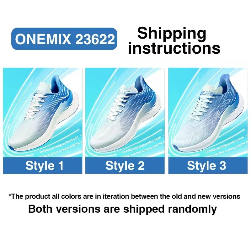 ONEMIX Unisex Mesh Lace-Up Running Shoes