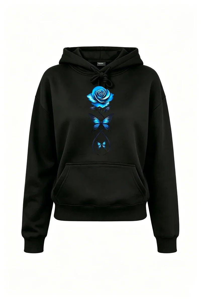 Outfits Hooded Sweatshirt Sportswear Pants Knit BlackHoodie